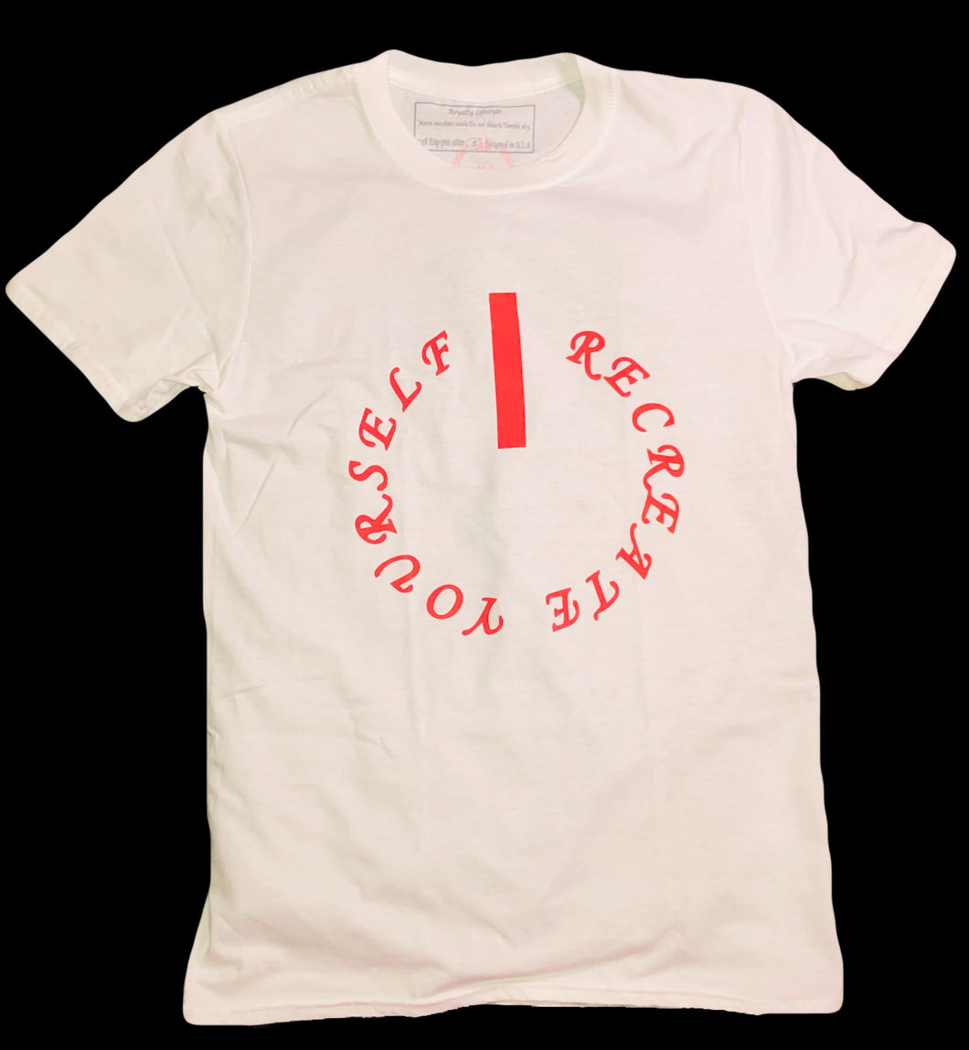 Recreate Yourself T-Shirt White/Red